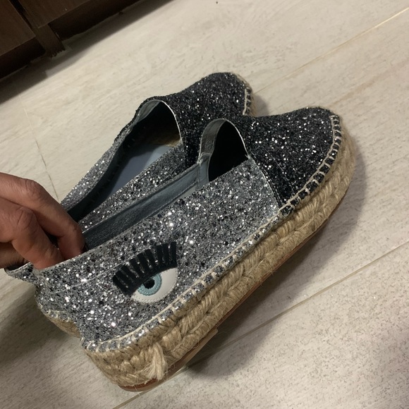 Chiara Ferragni colorblock espadrille sz 38 - Picture 6 of 9